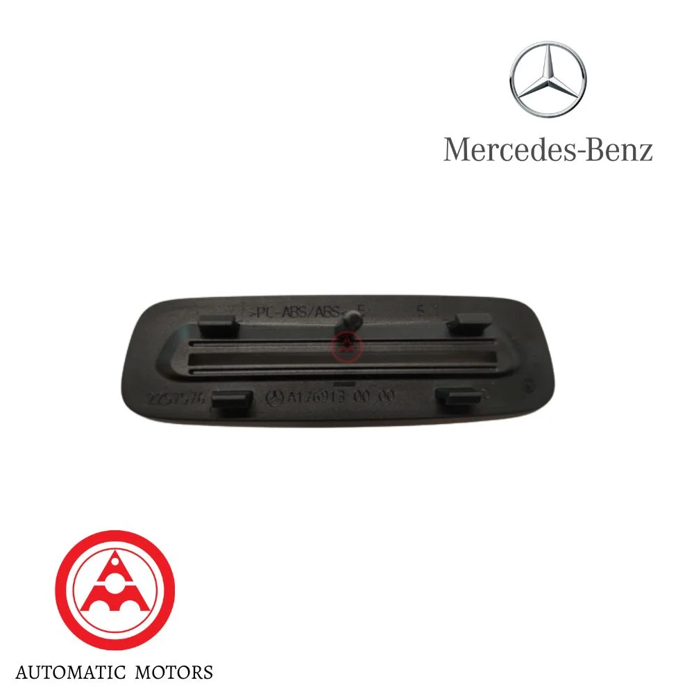 Original Mercedes Benz Front Seat Backrest Cover L/R Black W117 1769130000