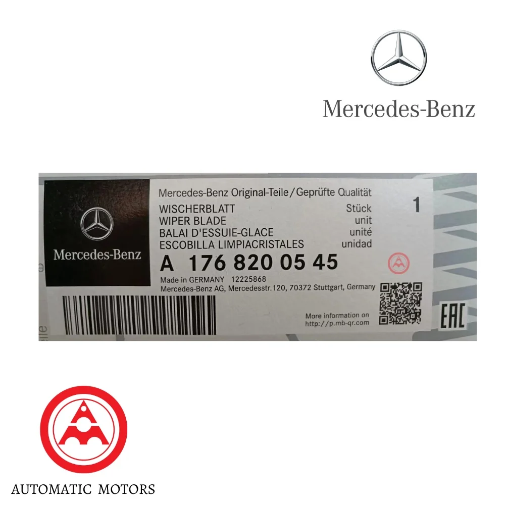 Original Mercedes Benz Rear Windscreen Wiper Blade W176 9" 1768200545 574607 VM268