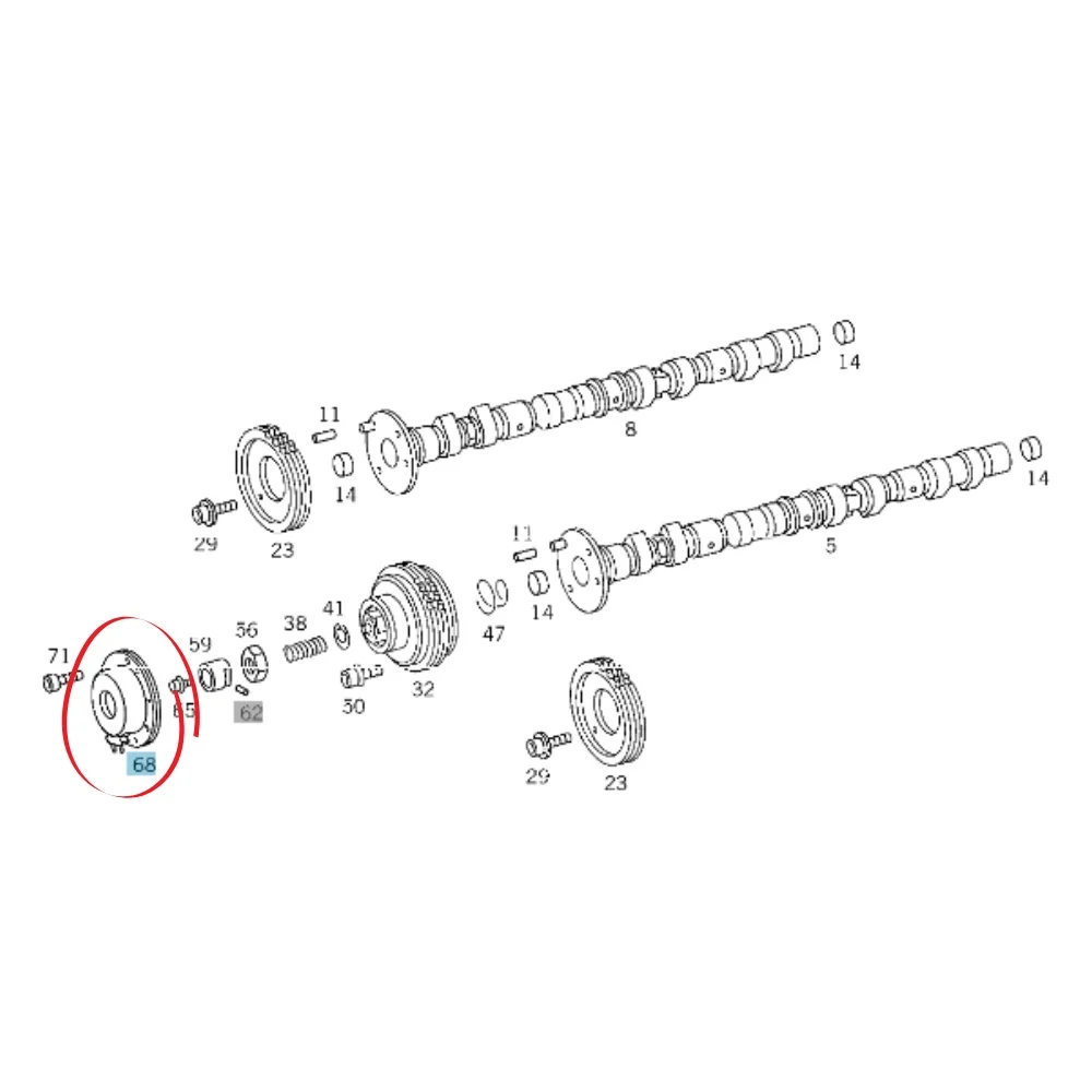 Mercedes Benz Trucktec Camshaft Magnet M111 M104 1040500177 1190510077 1190510177 0212085 0013015644