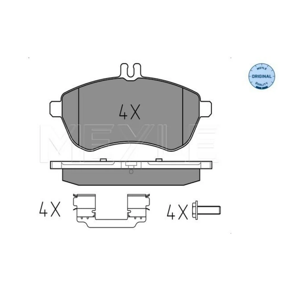 Mercedes Benz Meyle Front Brake Pad Set W204 W212 0074205620 2430601 0074205720 0054200820 0054200920 0074205520