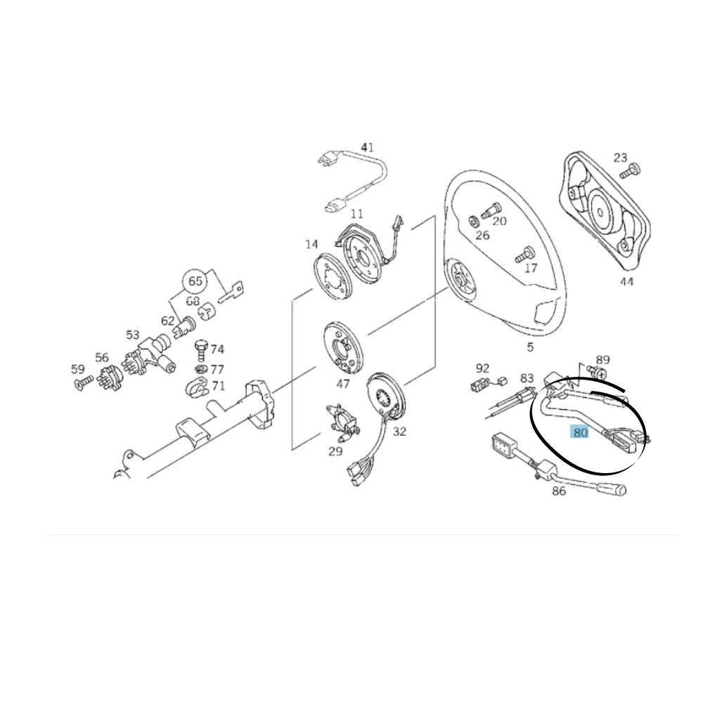 Mercedes Benz Meyle Steering Column Switch / Indicator Switch W202-UTC -2025402144 2025400744 01401521 30801725 01480090