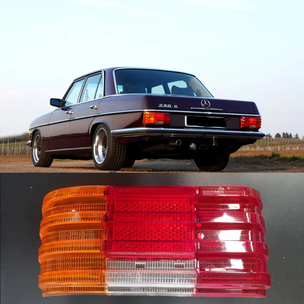 Mercedes Benz Hella Tail Light Cover Left Side W114 W115 FC74> 1148200966 1148200166 9EL115231001