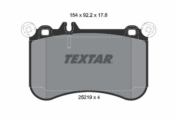 Mercedes BenzTextar Front Brake Pad Set 45Amg-W117 W156 W176 0084203220 0074203120 0074201220 0004207800 2521901 0235572