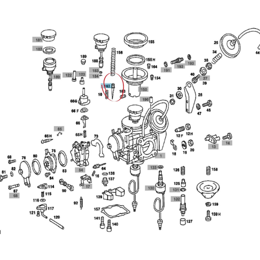 Mercedes Benz Trucktec Carburetor Needle [ MB ] M115 W123-200/230.4 0000700487 407414540