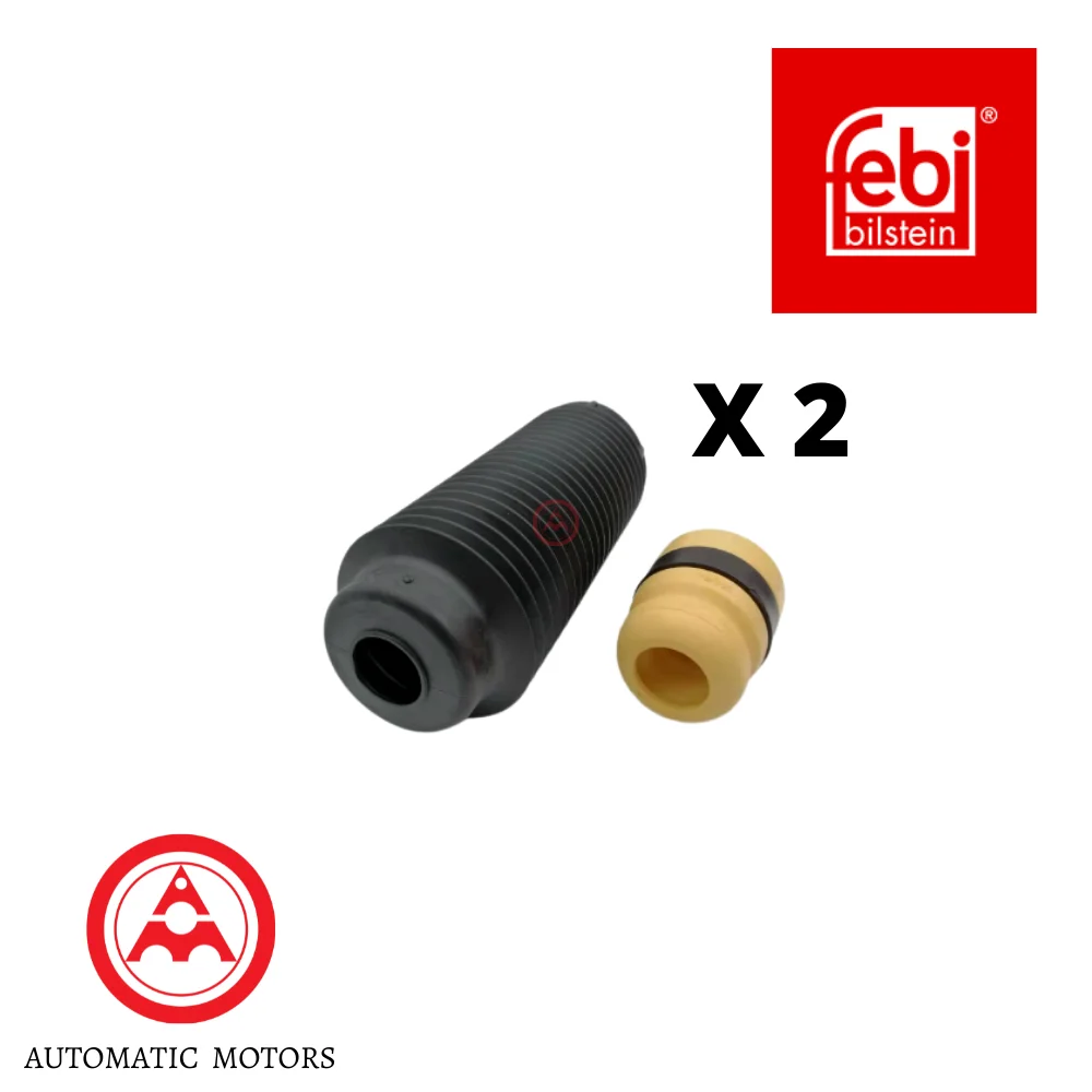 Mercedes Benz Febi Front Absorber Bush & Boot Set W204 Sport-486/Dynamic-483 FB 2043210006 x2 + 2043230292 x2