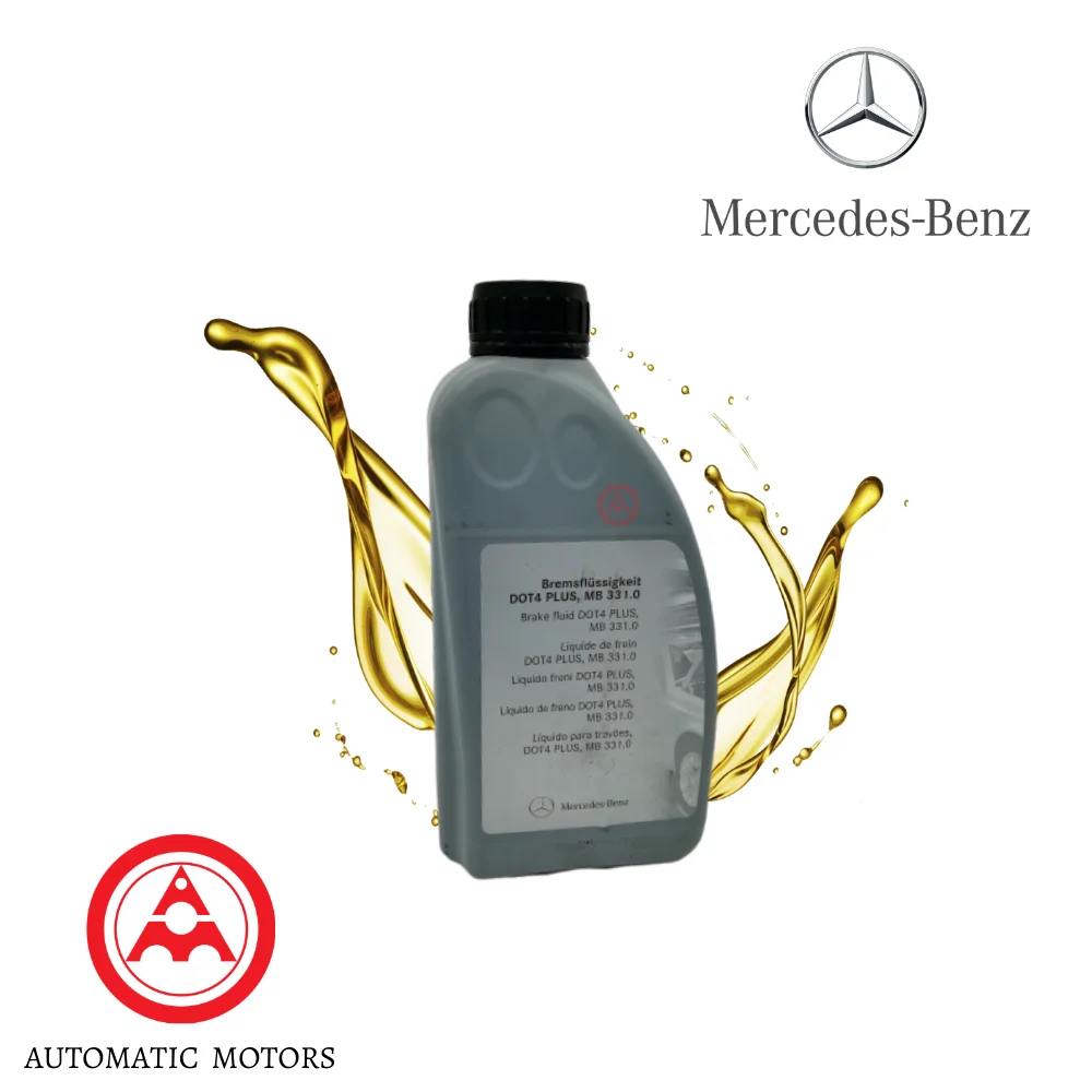 Mercedes Benz Dot 4 Brake Fluid Yellow 1 Liter All Purpose 0009890807 A0009890807