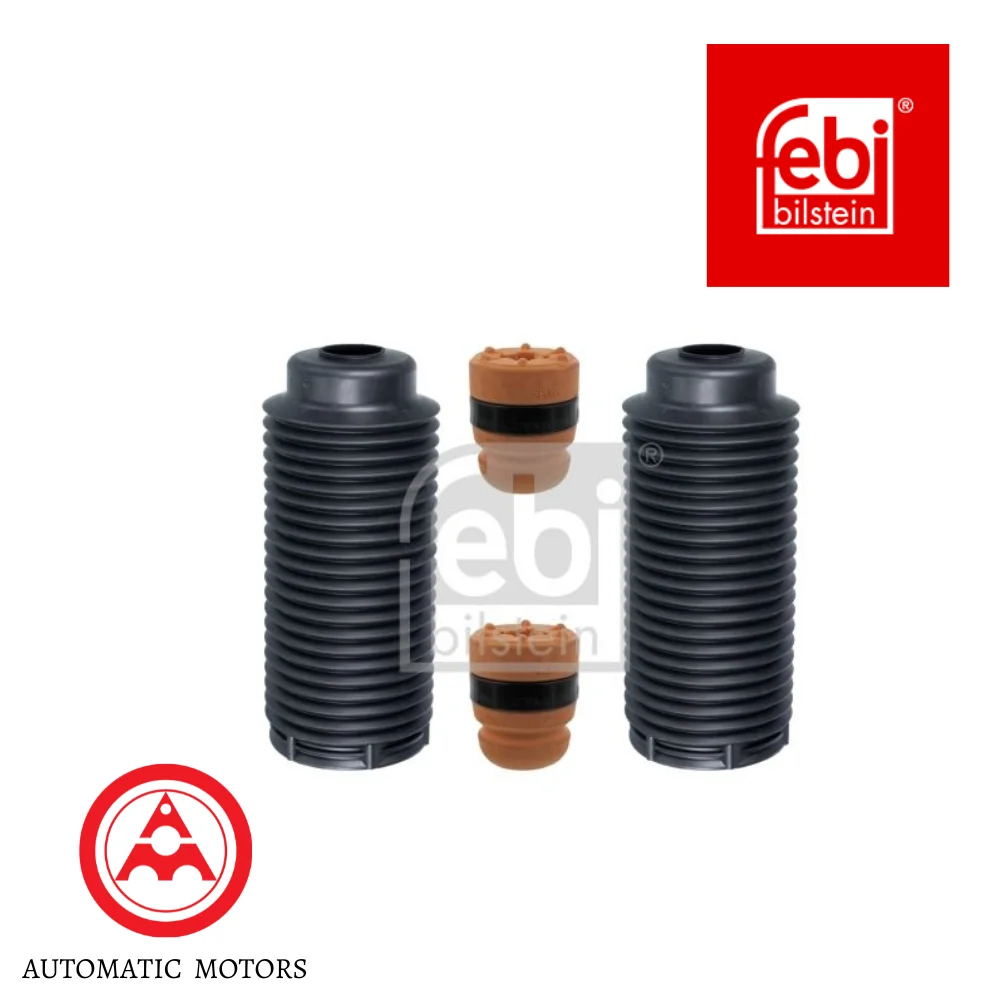 Mercedes Benz Febi Front Absorber Bush & Boot Set W204 Sport-486/Dynamic-483 FB 2043210006 x2 + 2043230292 x2