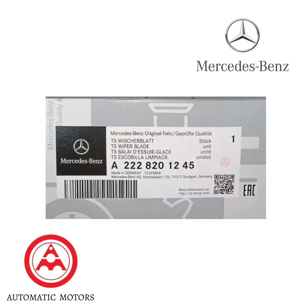 Original Mercedes Benz Front Windscreen Wiper Blade Set [25"/23"] W222 UTC 2228201245