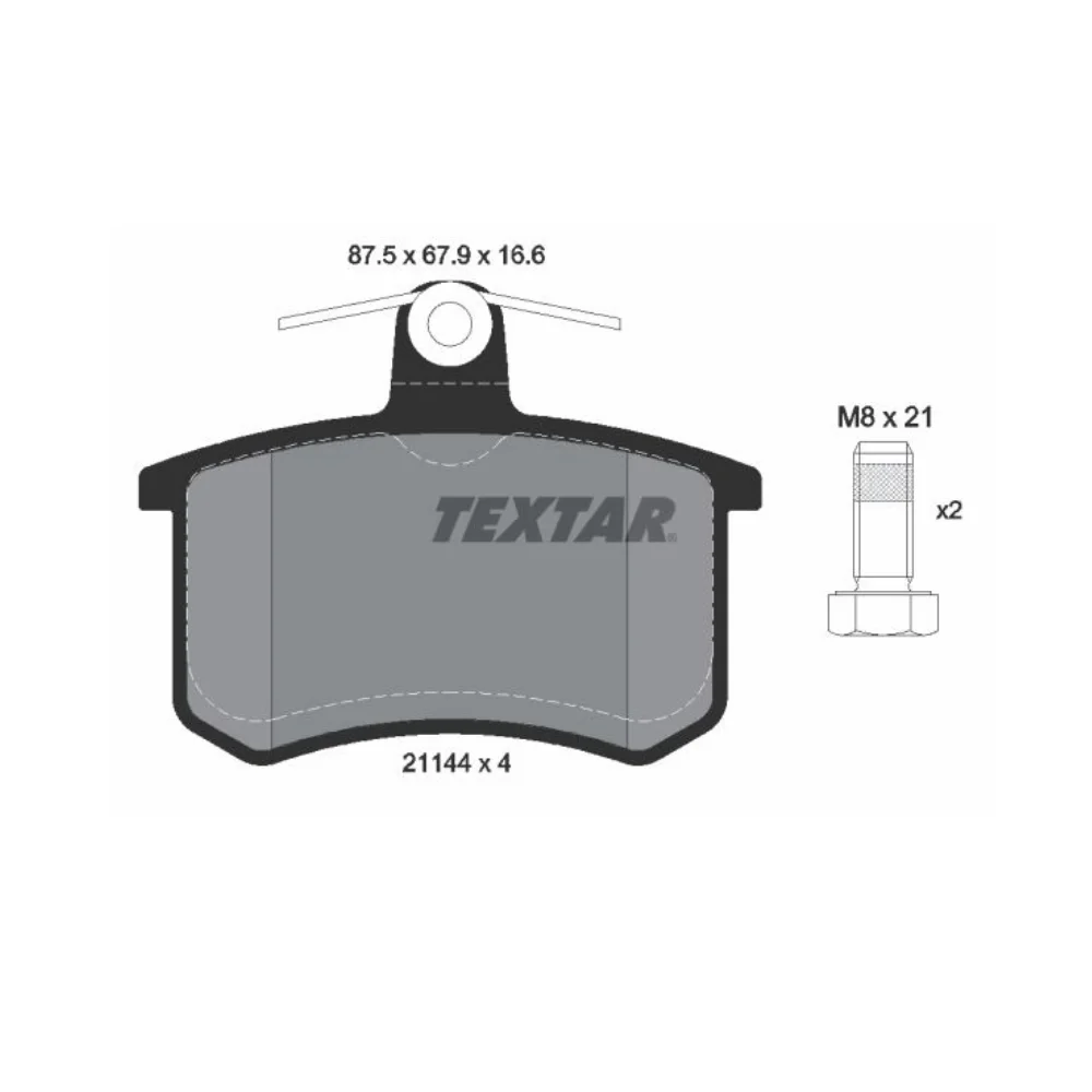 Textar Rear Brake Pa