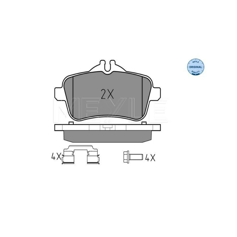 Mercedes Benz Meyle Rear Brake Pad Set W166 ML63AMG W292 45AMG-W176/W117 W172-SLK55AMG 0074209020 0074208620 0064206320