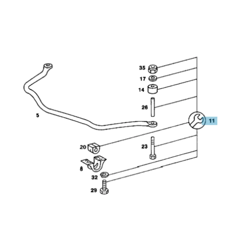 Mercedes Benz Meyle Front Torsion Bar Bush Kit W115 W107 1155860032 1153200047  1073200047 0140320002