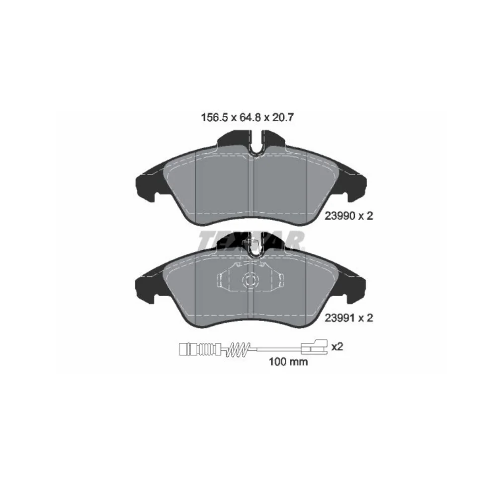 Mercedes Benz Textar Front Brake Pad Set W638 Vito Sprint W901 W903 2399002 0024203920 9014210410 9014210510 9014210610
