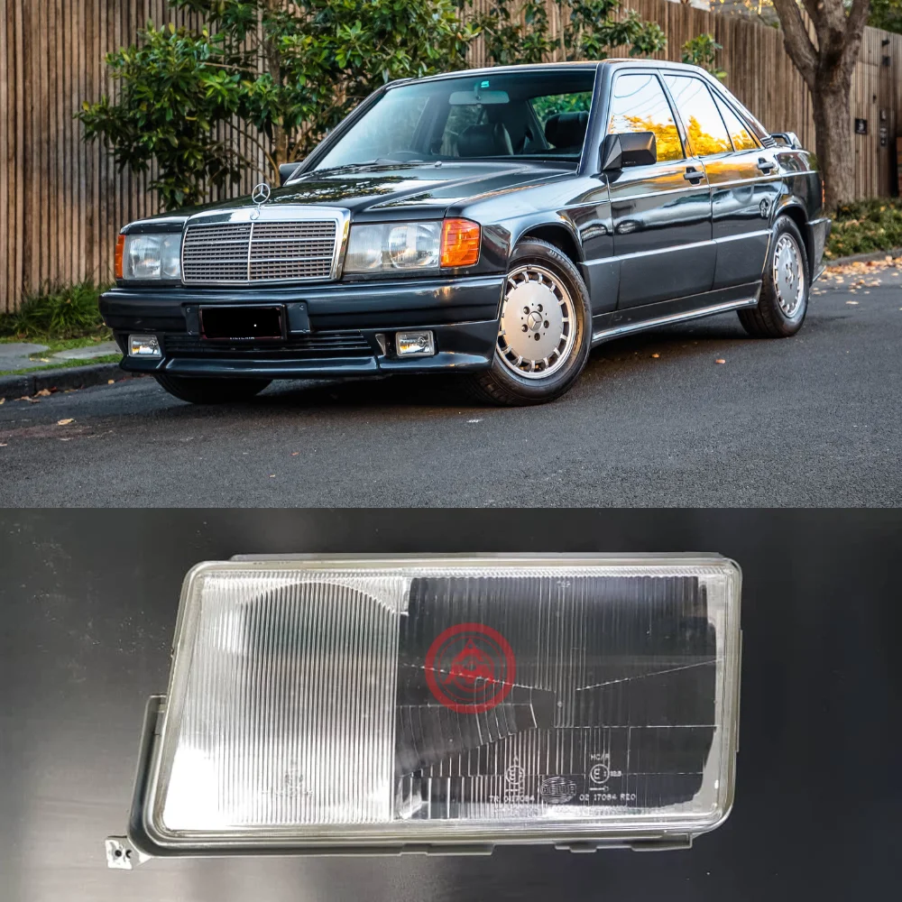 Mercedes Benz Hella Headlight Lens Left Side W201 190E 9AH377869001 0028268690 1305620979