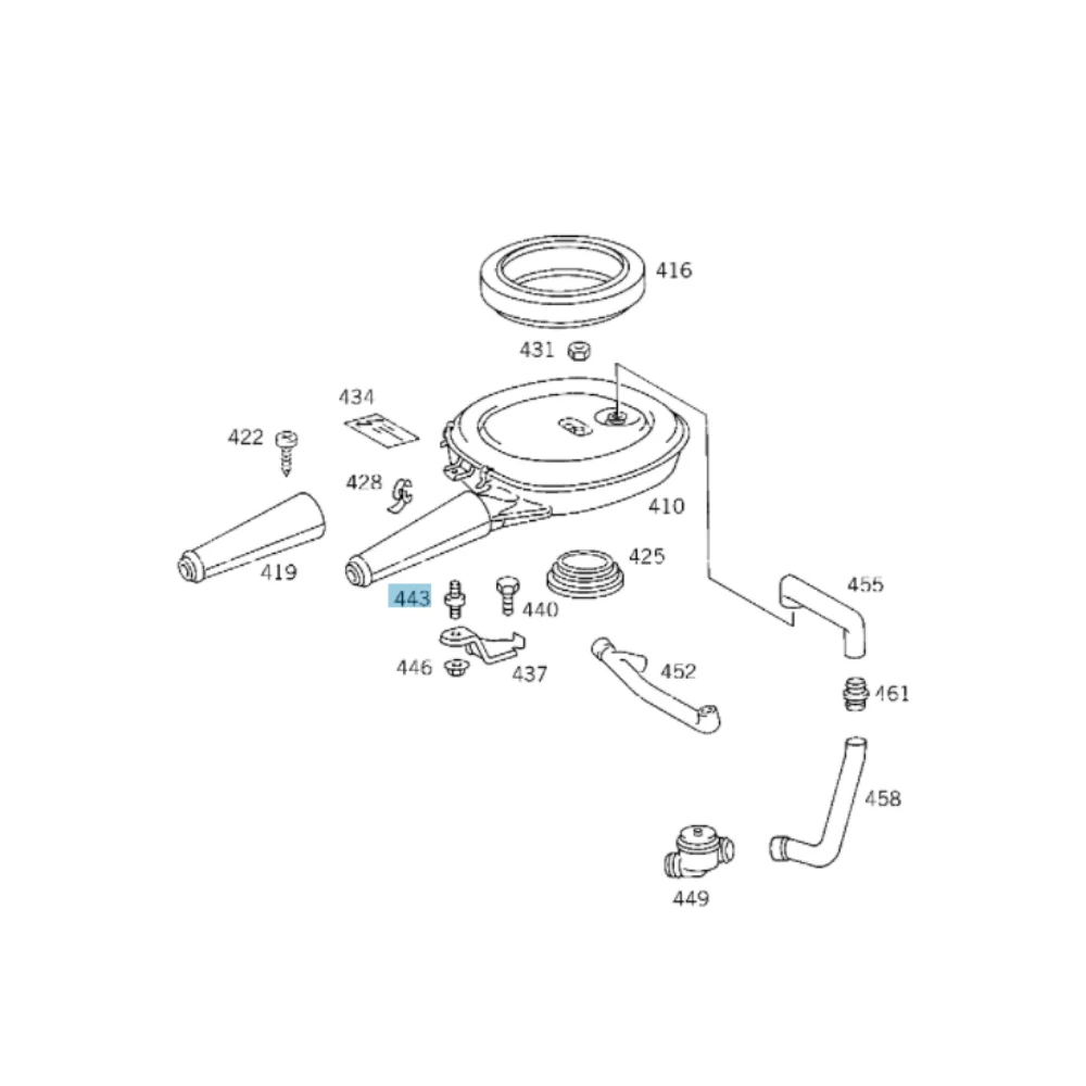 Mercedes Benz Bbr Air Filter Rubber Buffer Mounting / Air Cleaner Mounting 1169880511 99907606 07606 0013011722