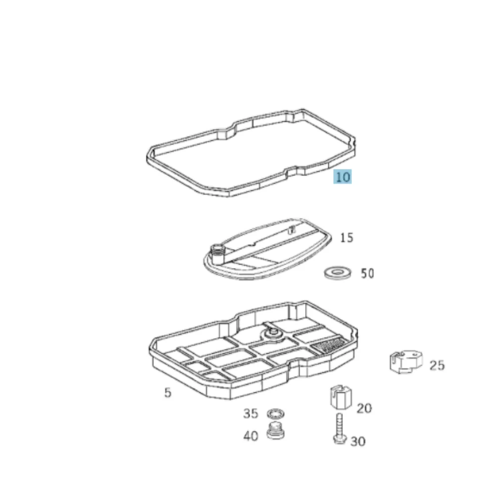 Original Mercedes Benz Auto Transmission Oil Pan Gasket 722-6 5SP 1402710080 0140272101