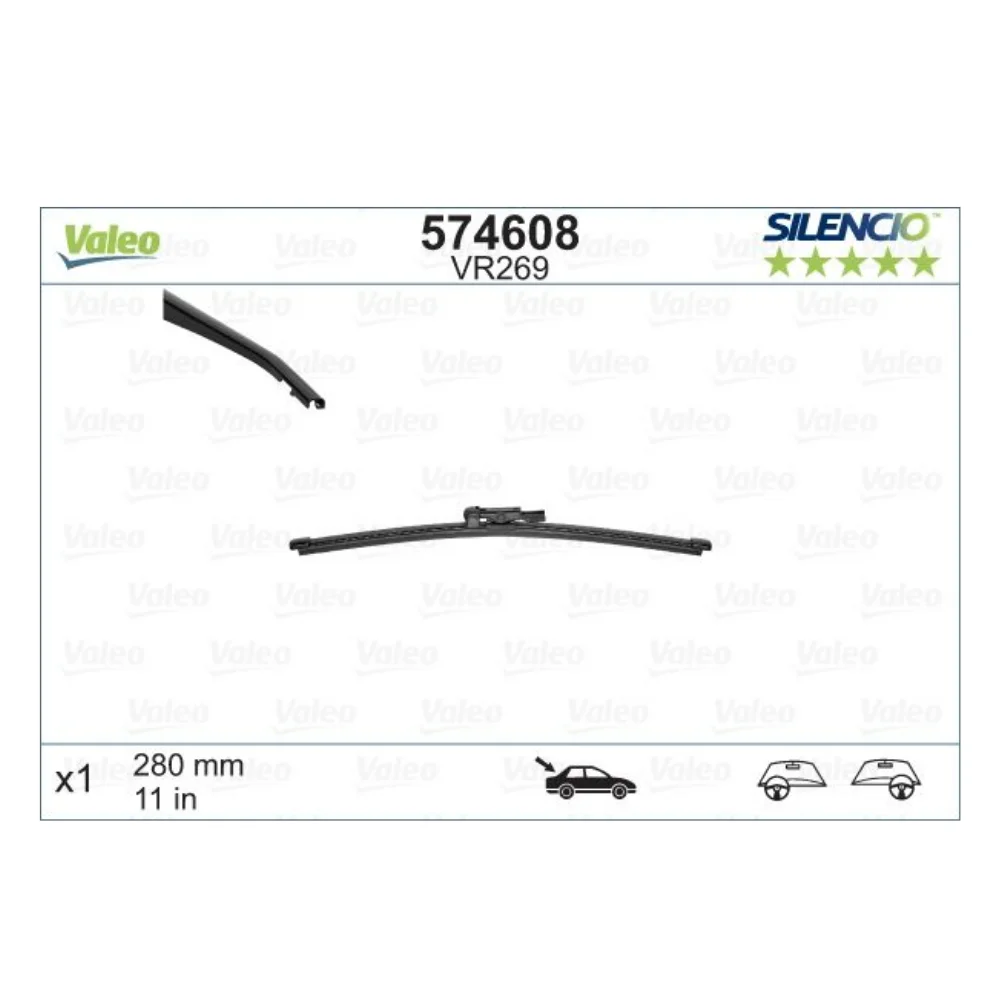 Mercedes Benz Valeo Rear Windscreen Wiper Blade W156 11" 1568200045 574608 VM269VA