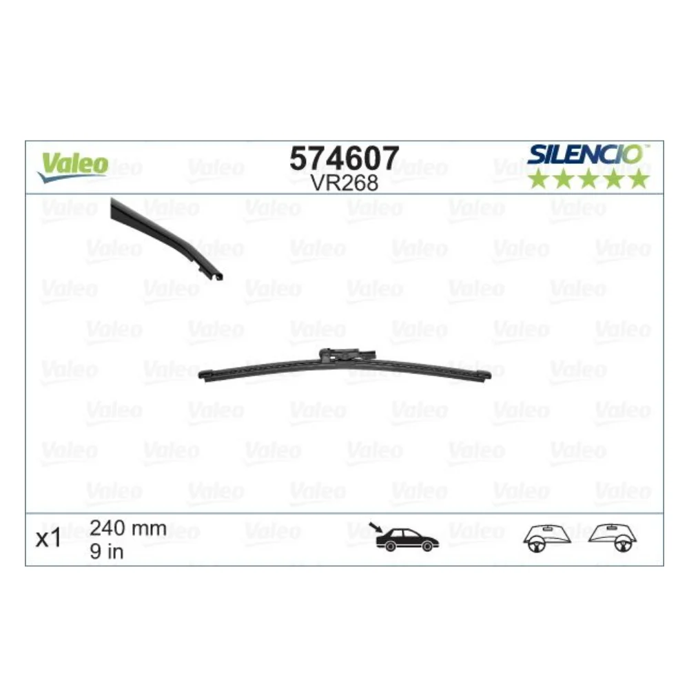 Mercedes Benz Valeo Rear Windscreen Wiper Blade W176 9" 1768200545 574607 VM268