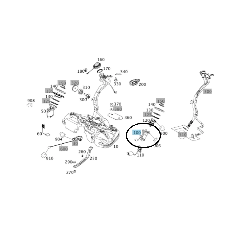 Mercedes Benz Pierburg Fuel Tank Float Sensor L/H W204 W212 2044704494 2044701494 2044700494 705656130