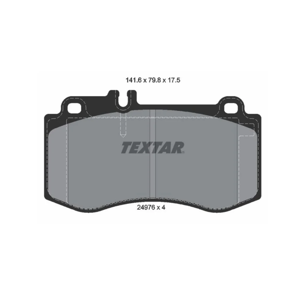 Mercedes Benz Textar Front Brake Pad Set W212 W218 Amg Sports 0074206320 0054207720 0074206420 2497601 0252497618