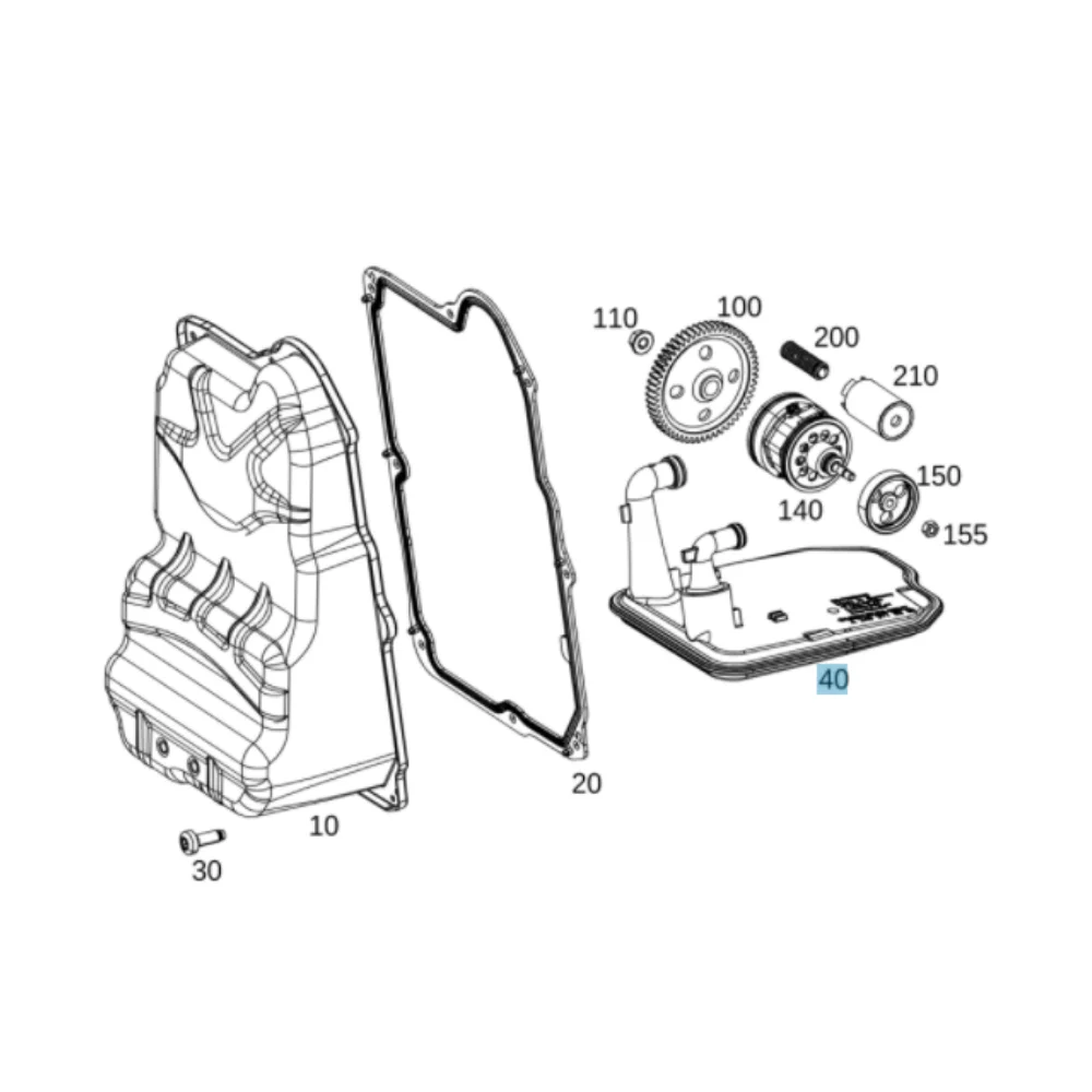 Original Mercedes Benz Auto Transmission Filter W117 W176 W246 742-002 742-003 2463771400 2463772400 0225081