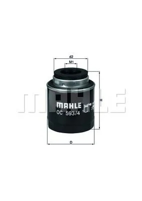 Audi A1 A3 Volkswagen Golf 5/GF6 Jetta 3 Passat Touran Mahle Oil Filter 03C115561B 03C115561J 03C115561C OC593/4
