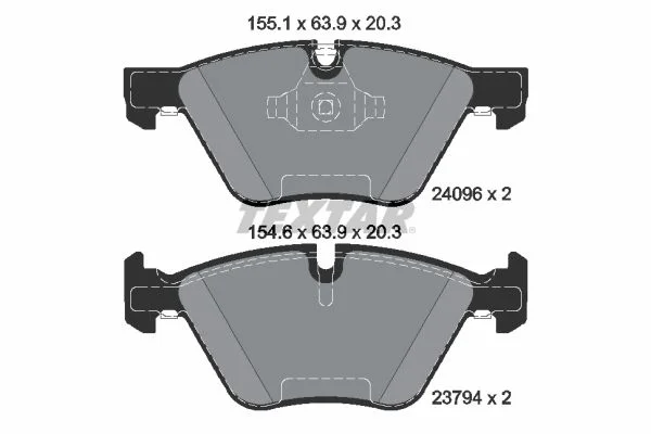Textar Front Brake Pad Set Bmw E81 E87 120i 123d 130i E90 LCi 318 320i 34116777772 34116771972 2409601