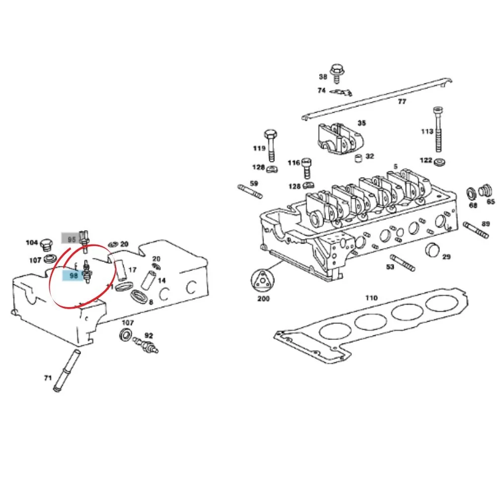 Mercedes Benz Meyle Fan Switch 80/85C M102 S M103 2-PIN-CU-Short 0065451524 0065454024 0125422517 816508B TSW5 014054000