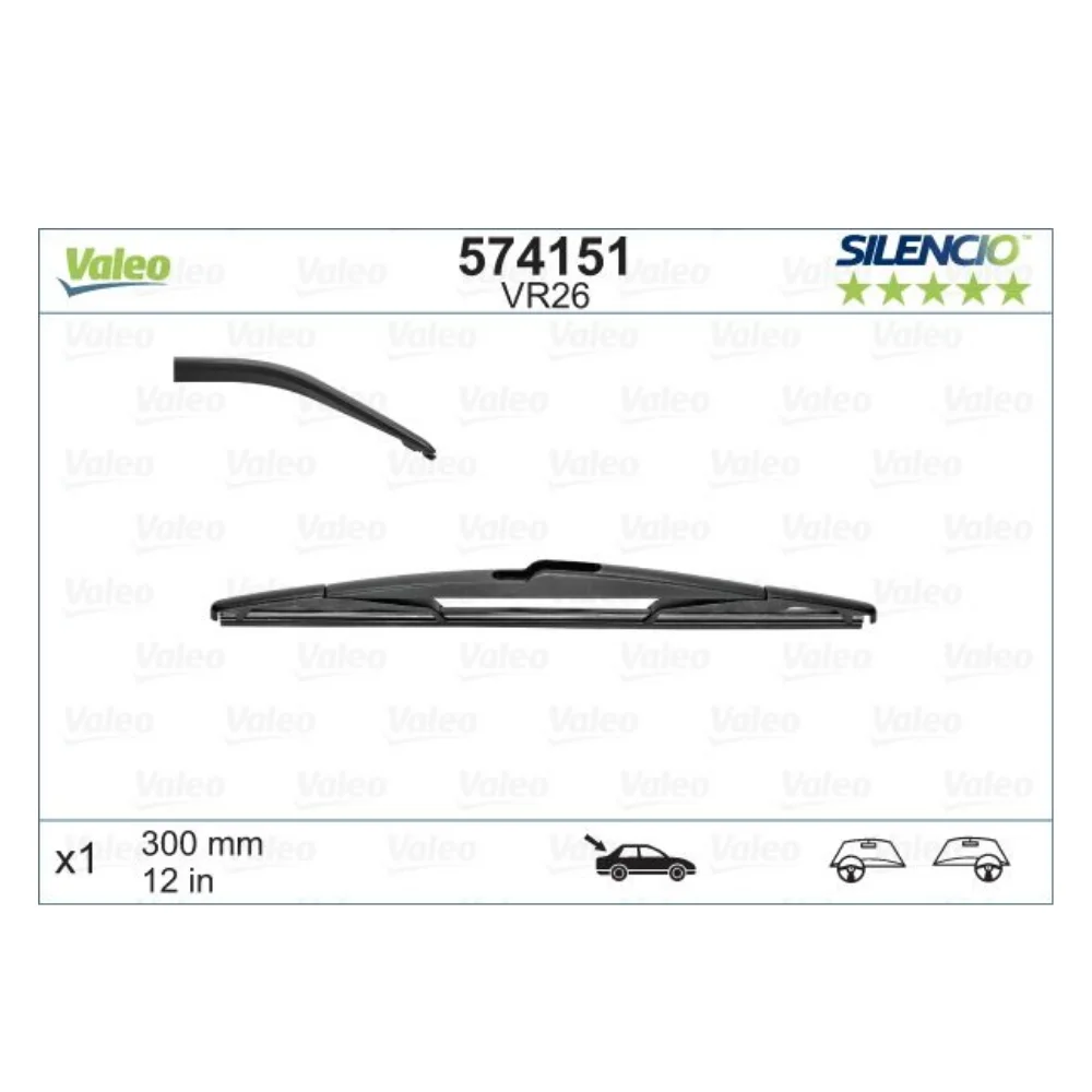 Mercedes Benz Valeo Rear Windscreen Wiper Blade 12'' W169 W164 W251 W166 0293001211 1698200445 1698201745 574151