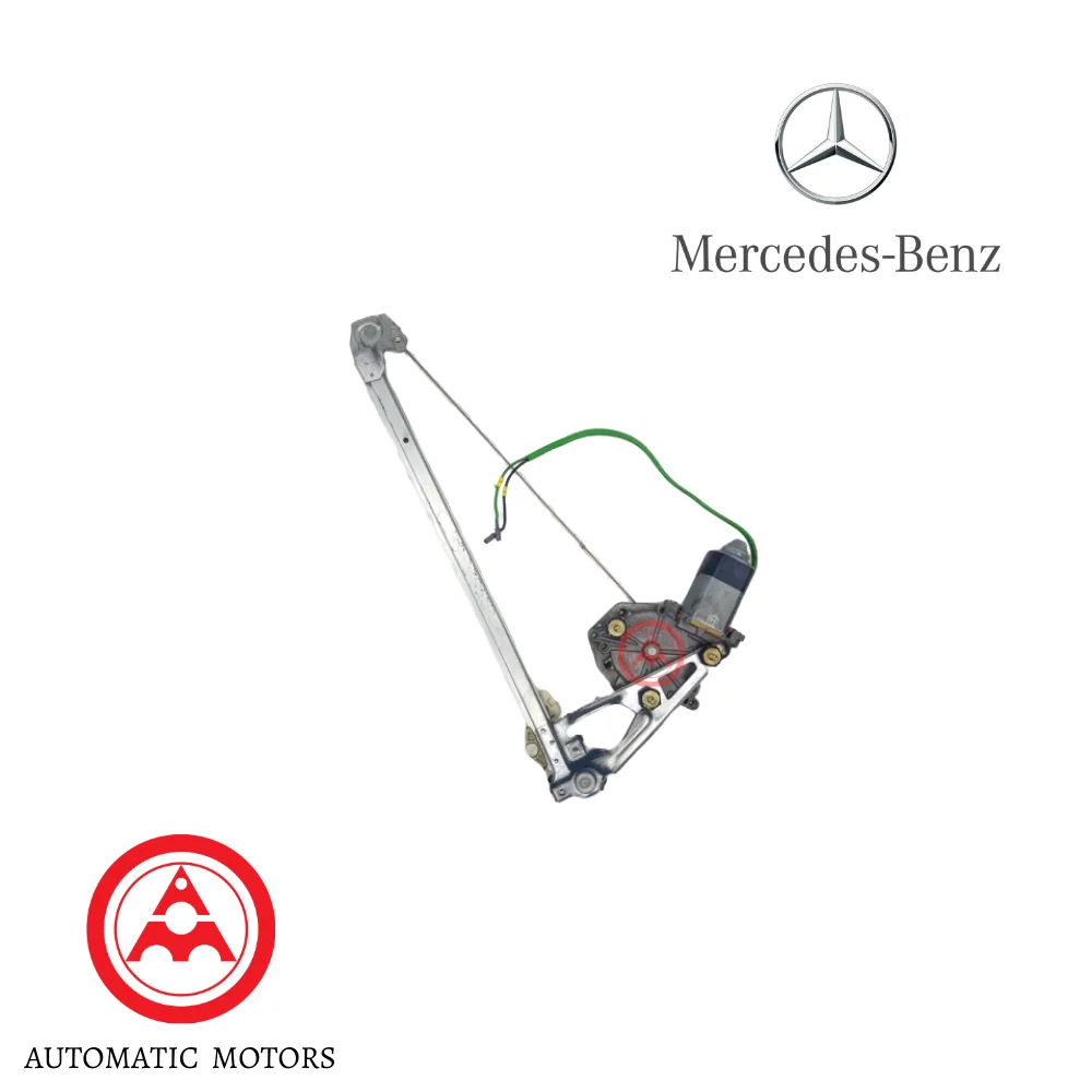 Original Mercedes-Benz Rear Door Power Window Regulator Assembly L/H W201 Made in Germany - 2017300346
