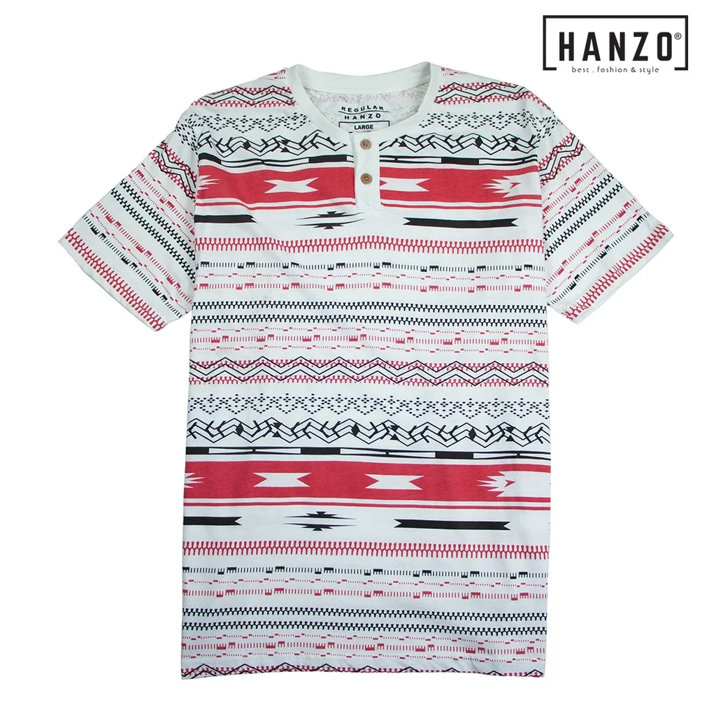 HANZO Men Short Slee