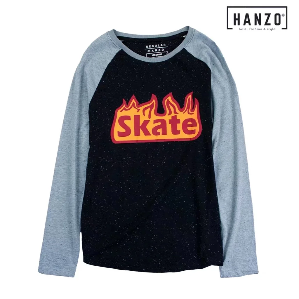 HANZO Men Long Sleev