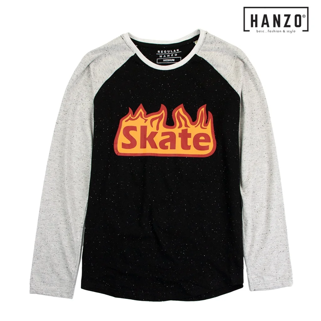 HANZO Men Long Sleev