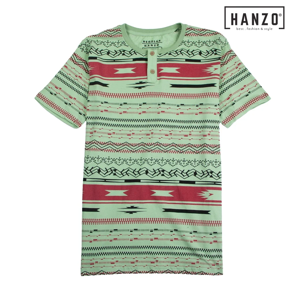 HANZO Men Short Slee