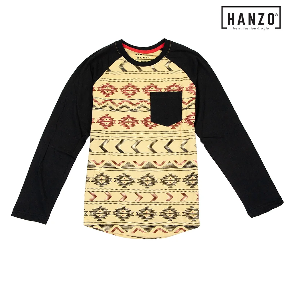 HANZO Men Long Sleev