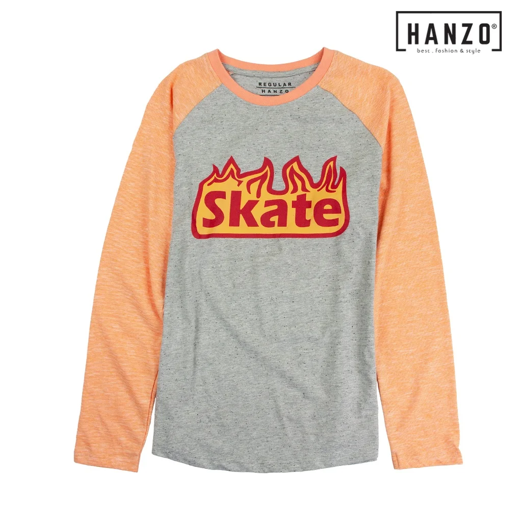 HANZO Men Long Sleev