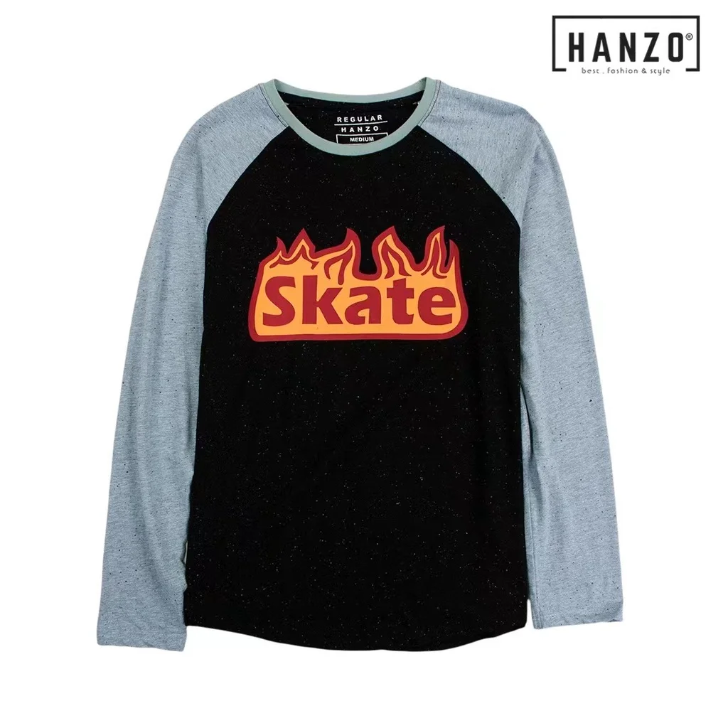 HANZO Men Long Sleev