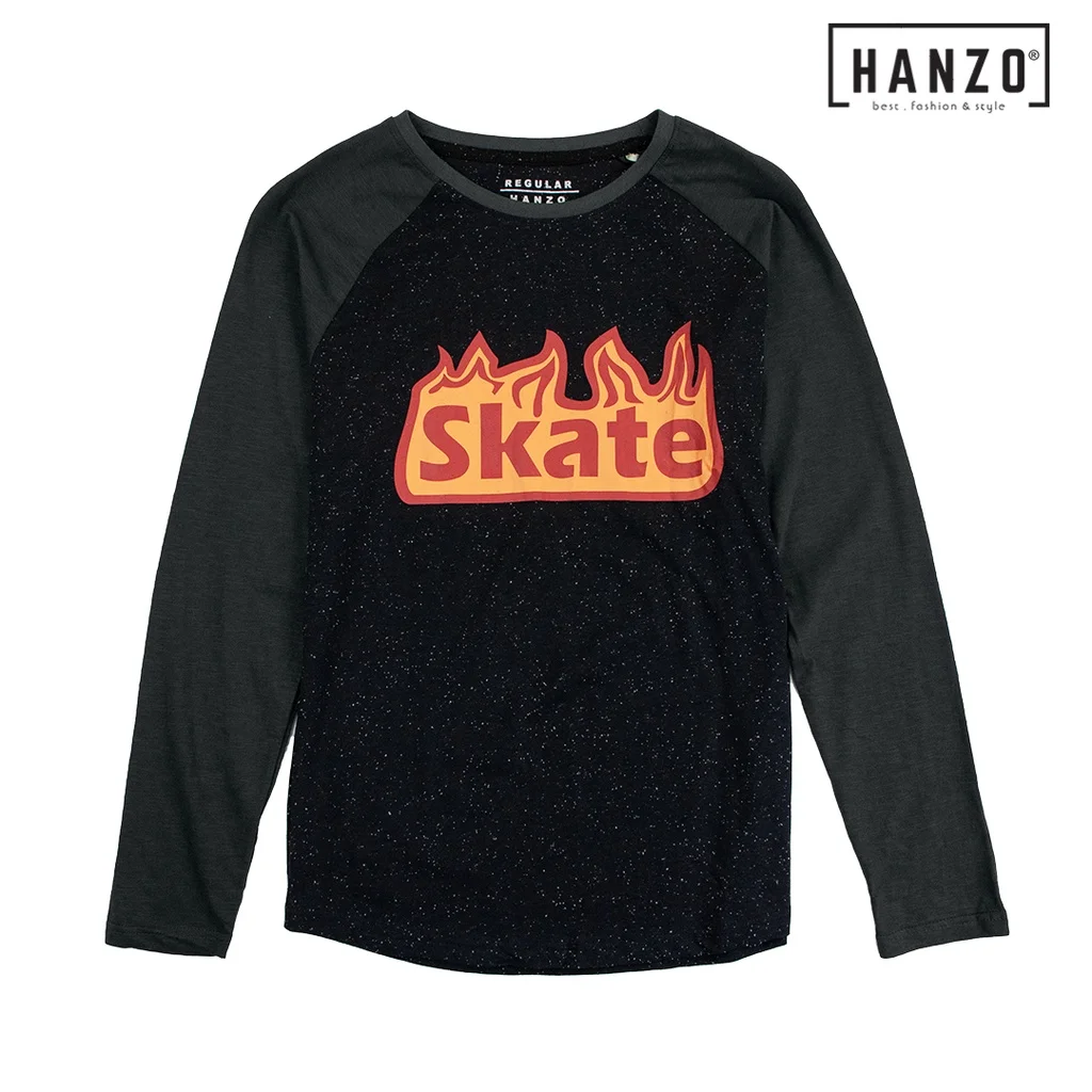 HANZO Men Long Sleev
