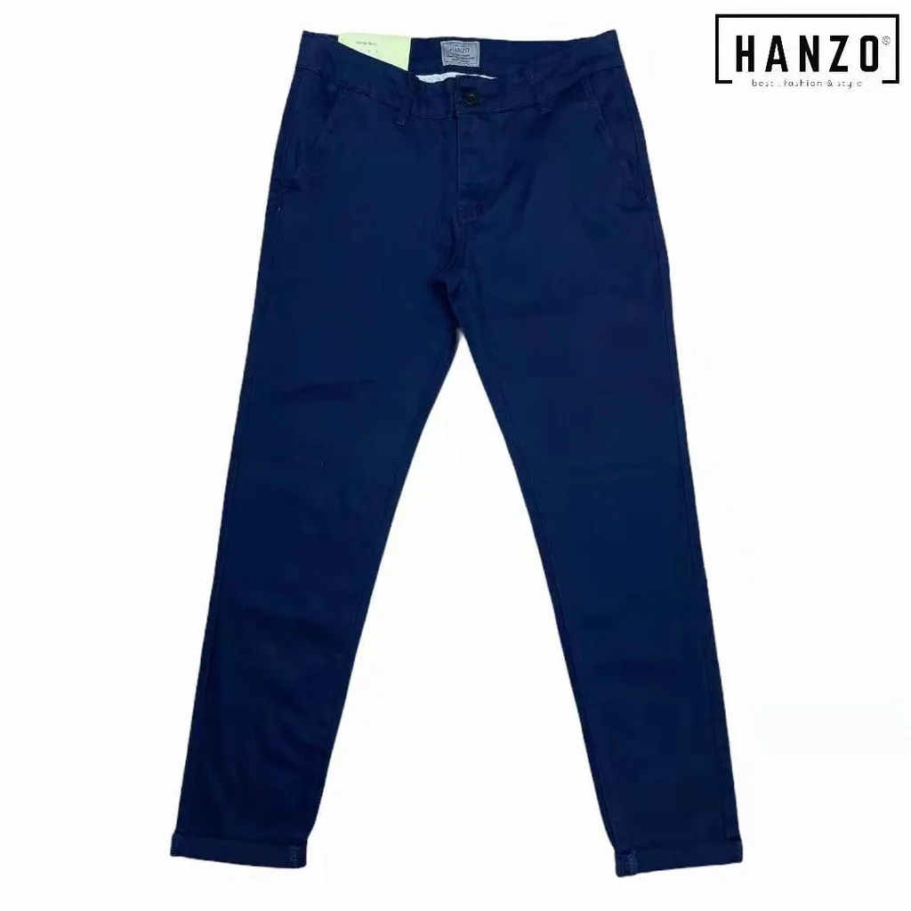 HANZO Men Skinny Lon