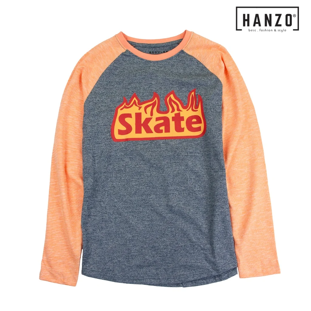HANZO Men Long Sleev