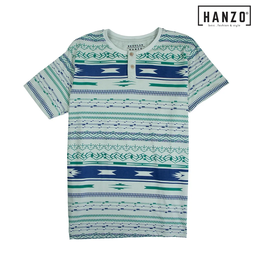 HANZO Men Short Slee