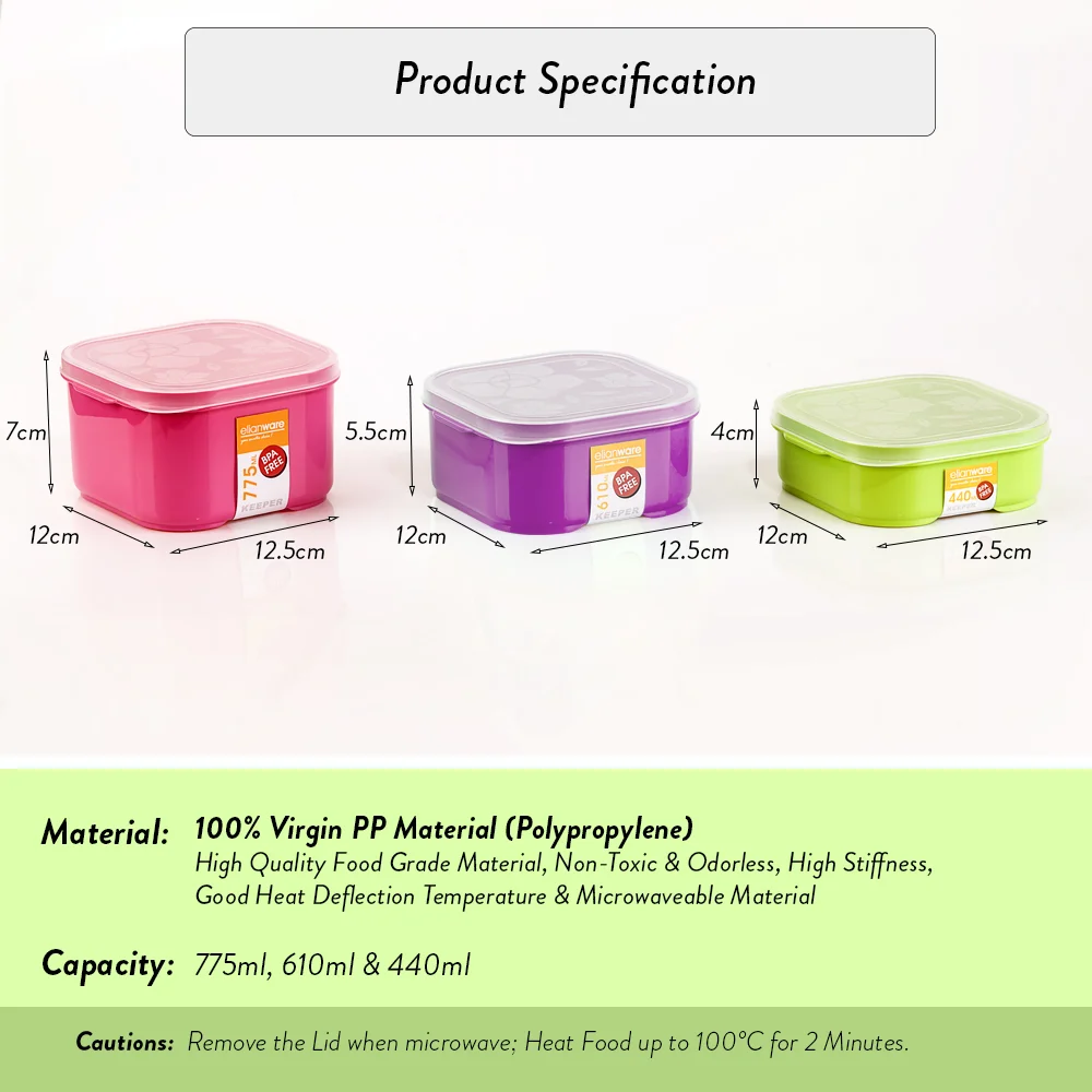 Elianware 3 Pcs Squa