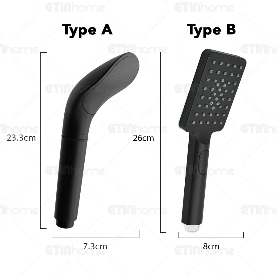 Black Shower Head Se