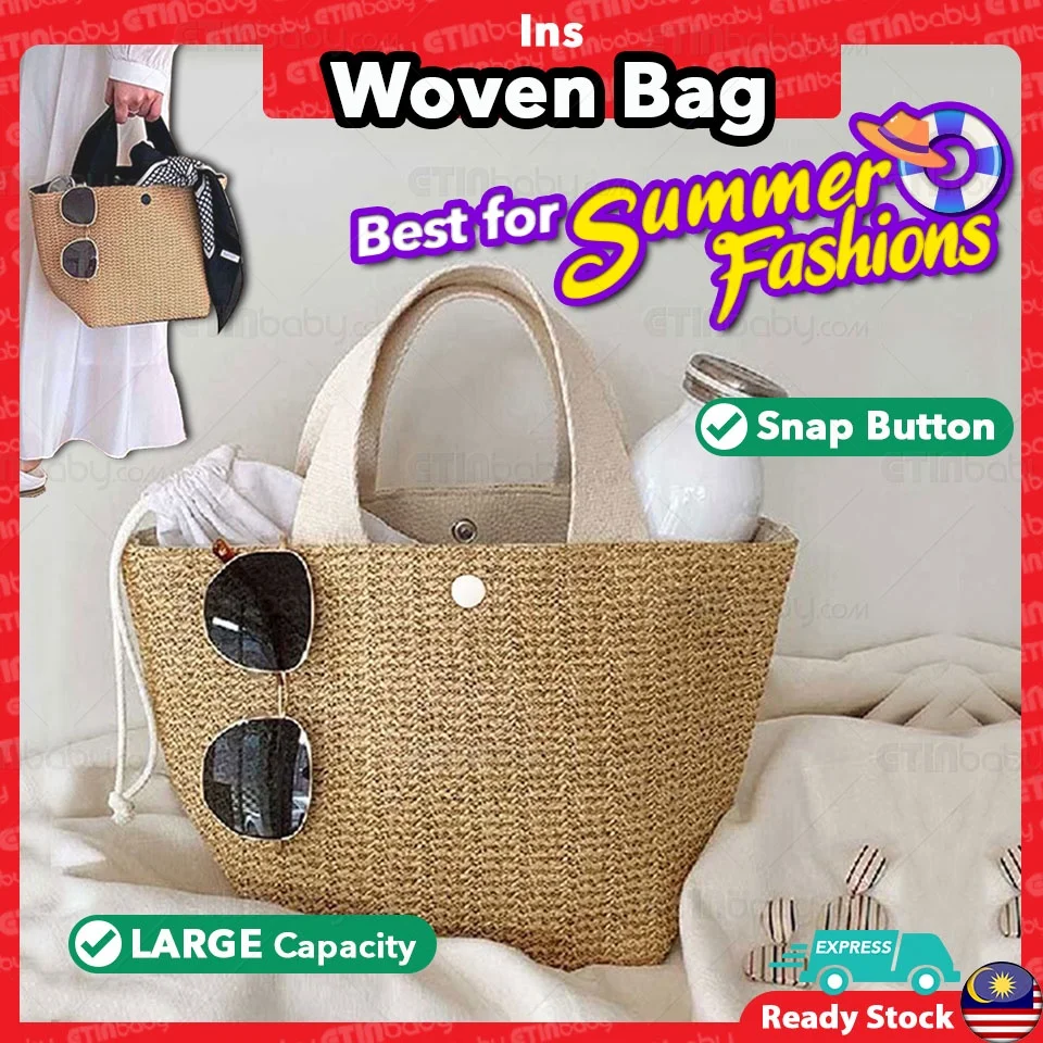 Ins Woven Bag Straw