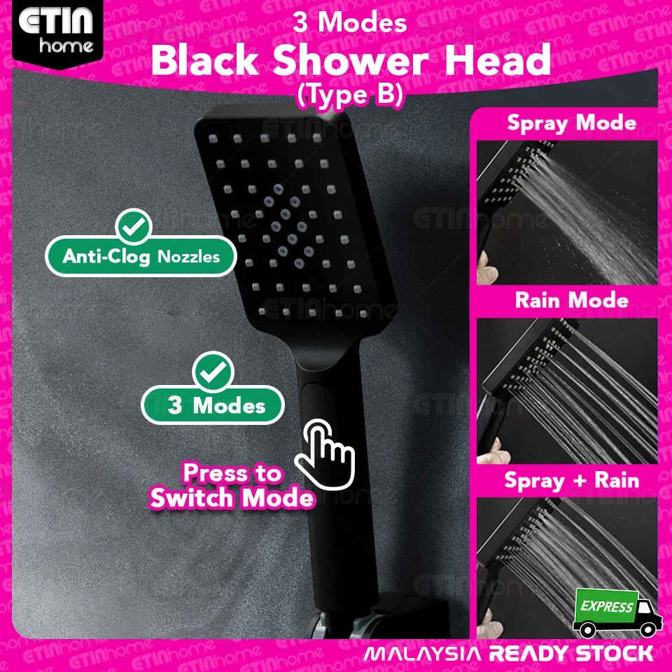 Black Shower Head Se