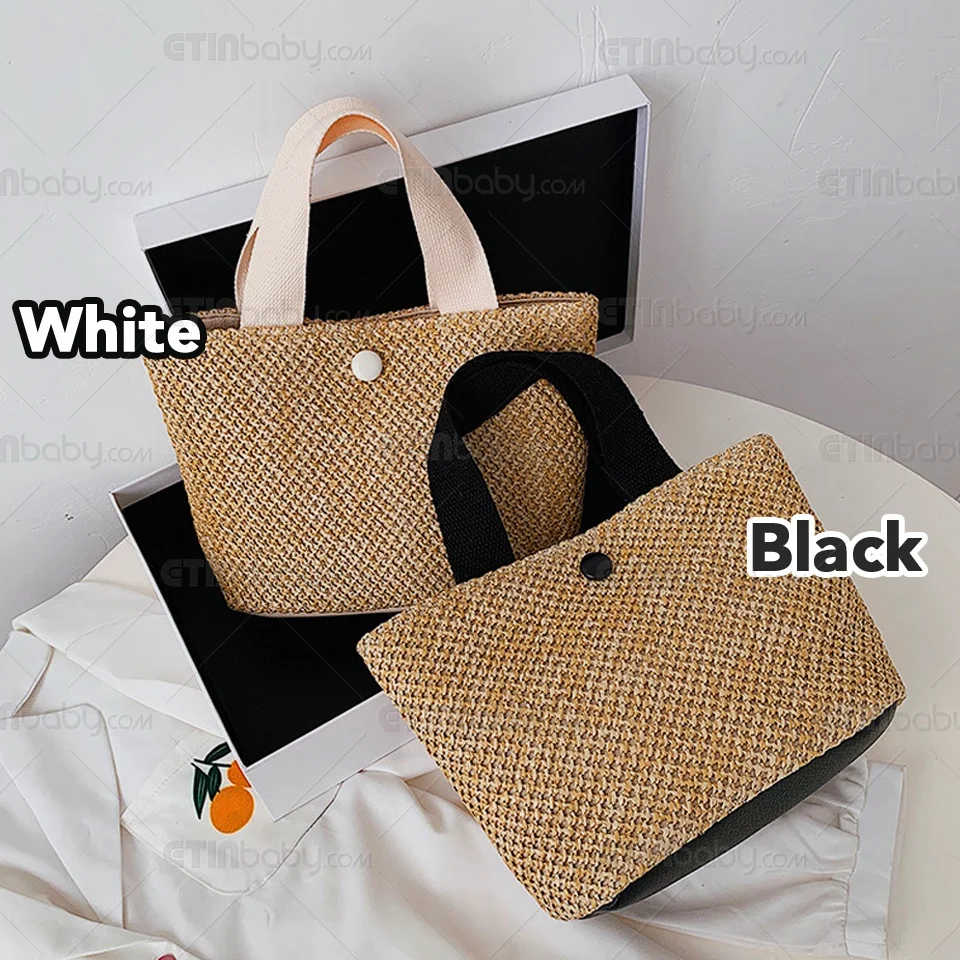 Ins Woven Bag Straw