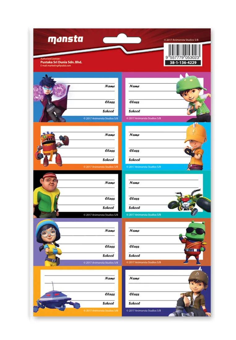 Boboiboy School Book