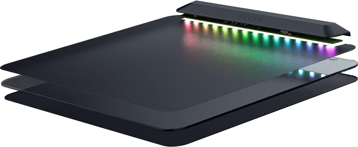 Razer Firefly V2 Pro Gaming muismat met RGB-achtergrondverlichting, geïntegreerde USB-poort (15-zone ledverlichting, micro-gegraveerd gestructureerd oppervlak voor optimale tracking, afneembare USB-C-kabel) zwart Razer Firefly V2 Pro Gaming muismat met RGB-achtergrondverlichting, geïntegreerde USB-poort (15-zone ledverlichting, micro-gegraveerd gestructureerd oppervlak voor optimale tracking, afneembare USB-C-kabel) zwart