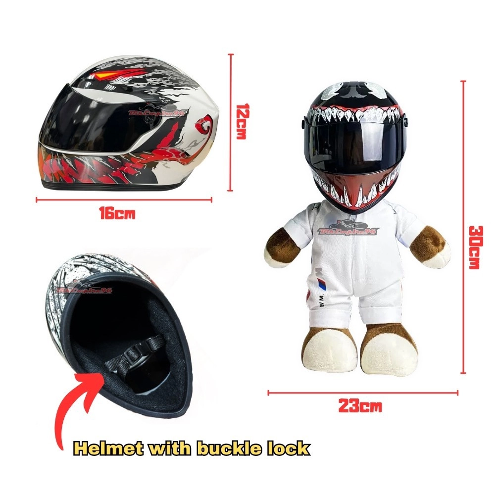 bear motorcycle helmet Panda Cover Carbon Moto Gear Turn your everyday ride into a delightful adventure with this playful helmet cover thats both fun and functional Motorcycle Helmet Cover - Teddy