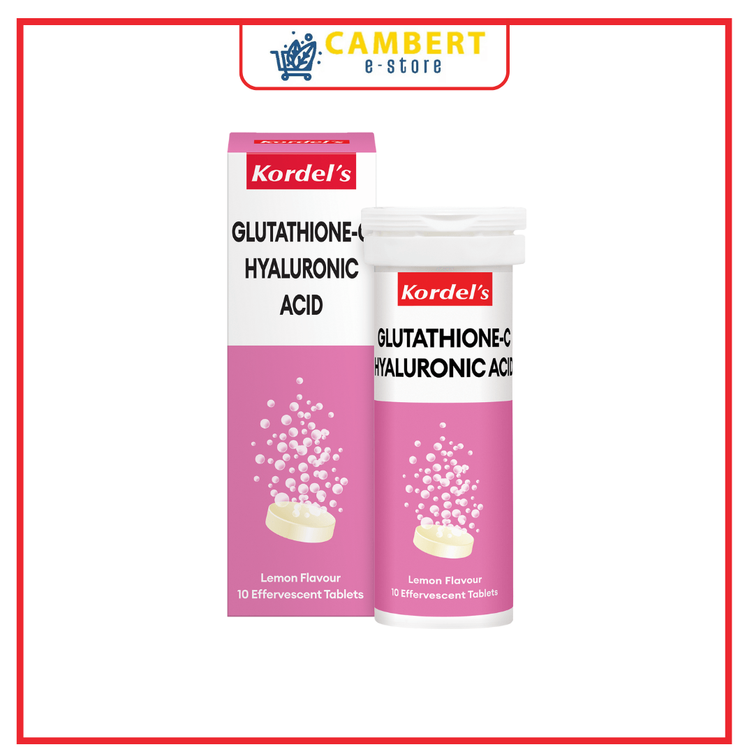 Kordel's Glutathione-C Hyaluronic Acid Effervescent Tablets | Cambert e-Store Your One-Stop Shop for Quality Health Supplements Kordel's Glutathione-C Hyaluronic Acid Effervescent Tablets | Cambert e-Store Your One-Stop Shop for Quality Health Supplements