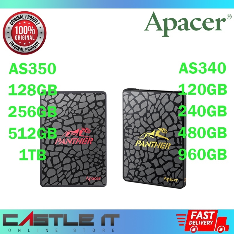 APACER SSD SATA PANTHER AS340 AS340X AS350 AS350X 120GB 240GB